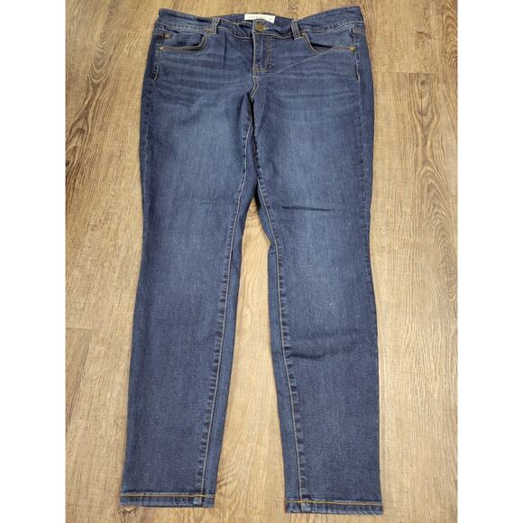 LIVERPOOL Womens 14/32 Dark Wash Denim Skinny Jeans Style LM2000A1 - Picture 1 of 5